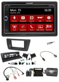 Blaupunkt Bluetooth DAB 2DIN USB DVD Lenkrad Autoradio für BMW X3 E83 2004-2010