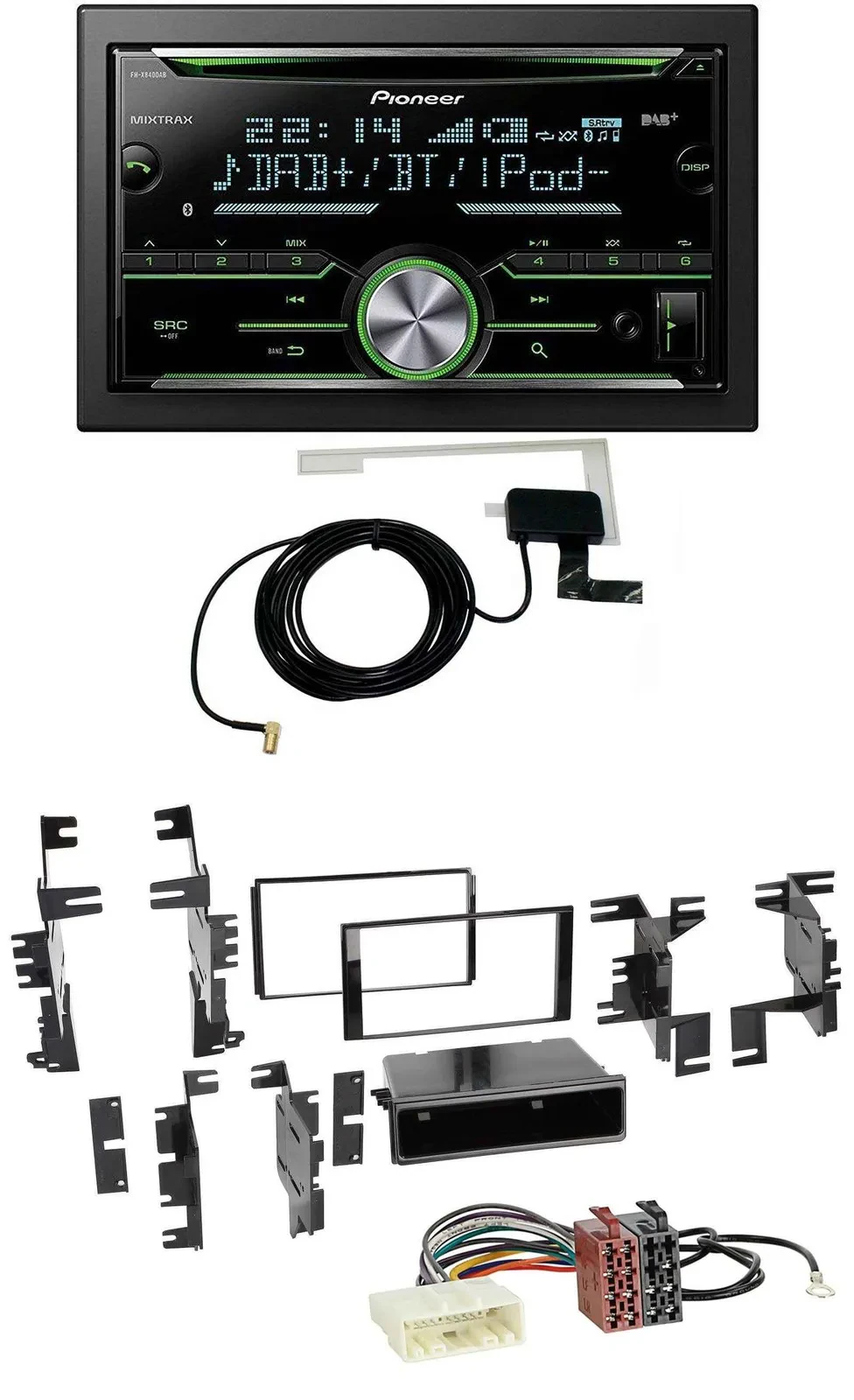 Автомагнитола для Nissan Versa/Xterra Pioneer CD, USB, MP3, Bluetooth, 2DIN, DAB