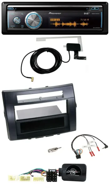 Pioneer Bluetooth DAB Lenkrad USB CD Autoradio für Toyota Corolla Verso 04-07 sc