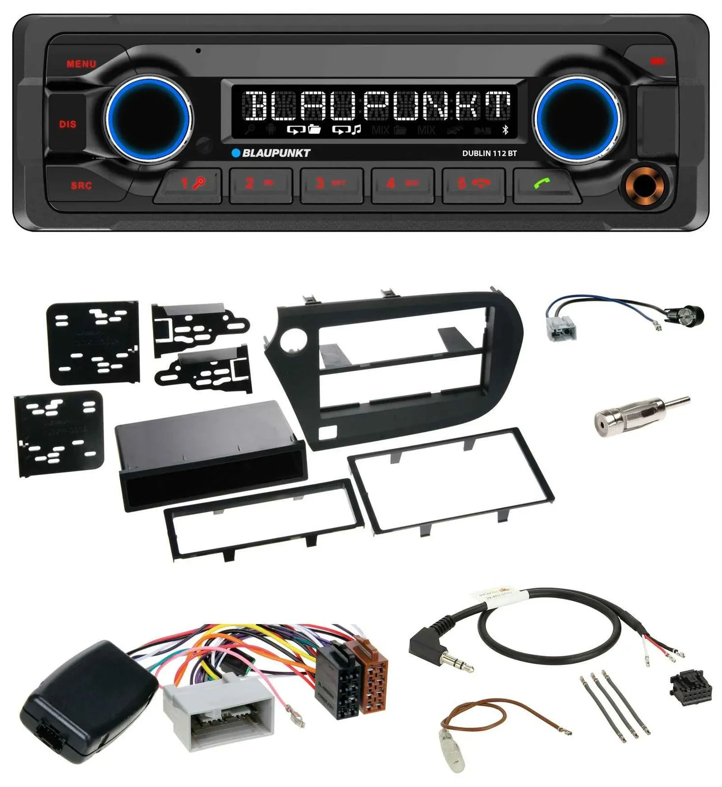 Blaupunkt MP3 Bluetooth USB Lenkrad Autoradio für Honda Insight ZE2 2009-2013
