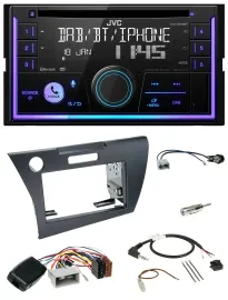 JVC Lenkrad USB 2DIN DAB Bluetooth CD Autoradio für Honda CR-Z 2010-2013