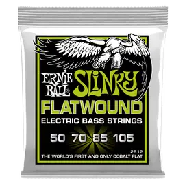 Струны для бас-гитары Ernie Ball 2812 Regular Slinky Flatwound Bass 50-105