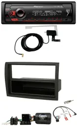 Автомагнитола Pioneer DAB USB Bluetooth, поддержка управления на руле, для Fiat Ducato 2012–2015, черный