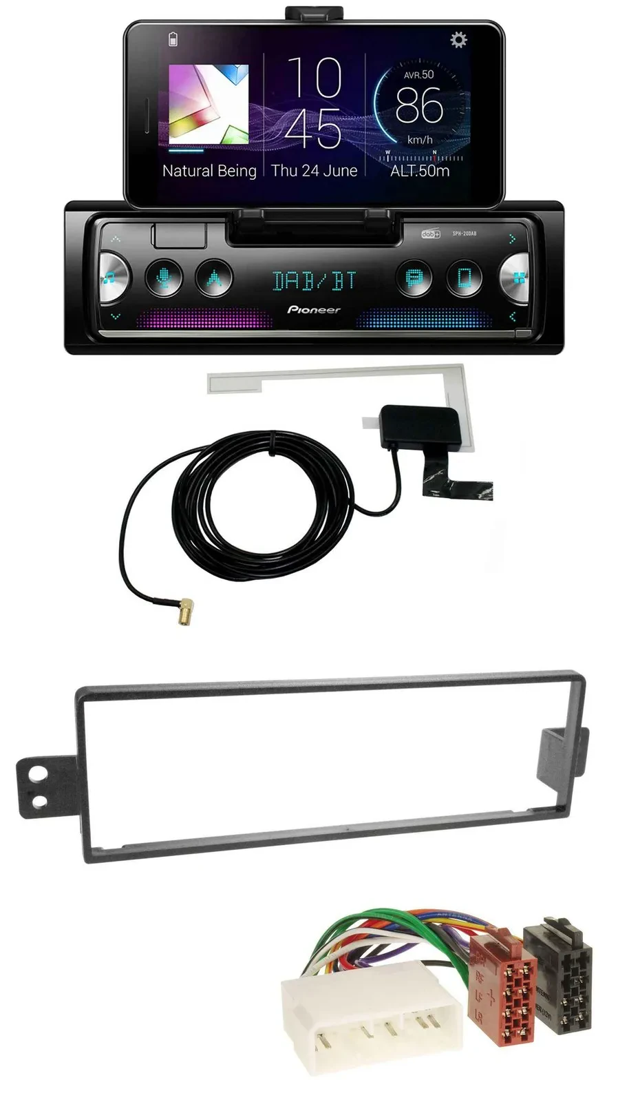 Pioneer DAB Bluetooth MP3 USB Autoradio für SsangYong Rexton