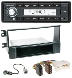Continental USB MP3 AUX 1DIN Autoradio für Kia Sportage II (2008-2010)