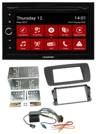 Blaupunkt MP3 DVD Bluetooth DAB 2DIN USB Autoradio für Seat Ibiza ab 08 tuam-gre