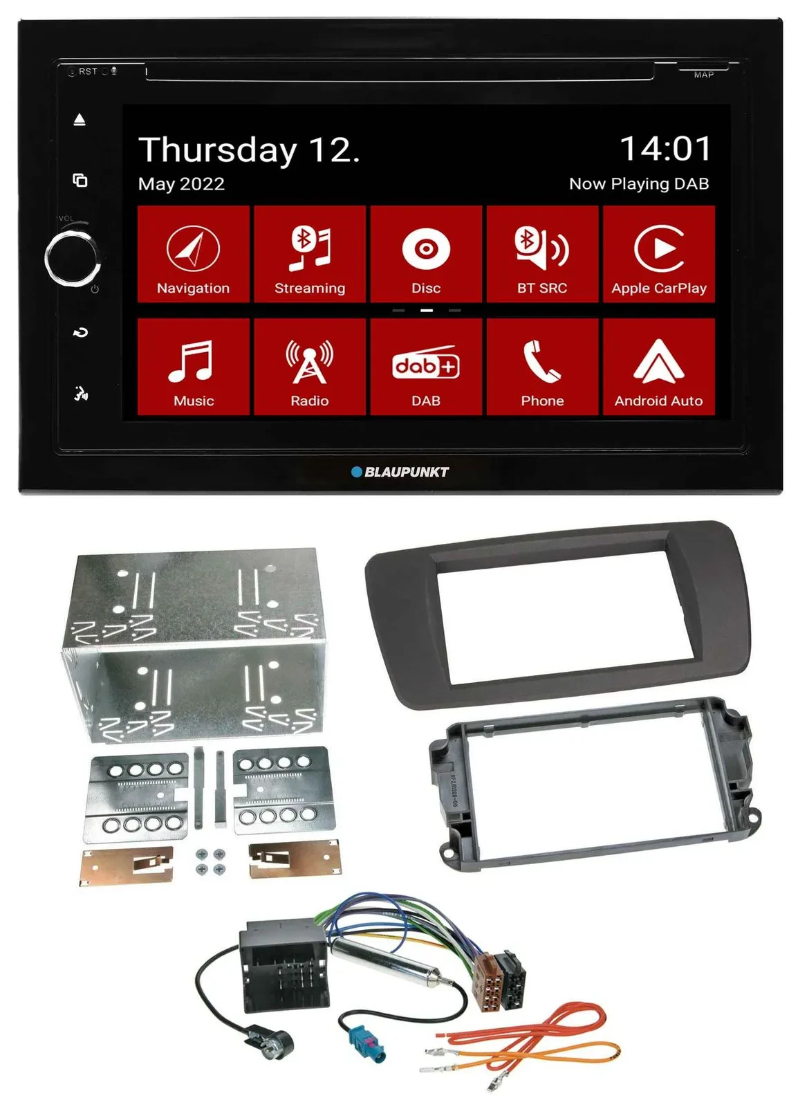 Blaupunkt MP3 DVD Bluetooth DAB 2DIN USB Autoradio für Seat Ibiza ab 08 tuam-gre