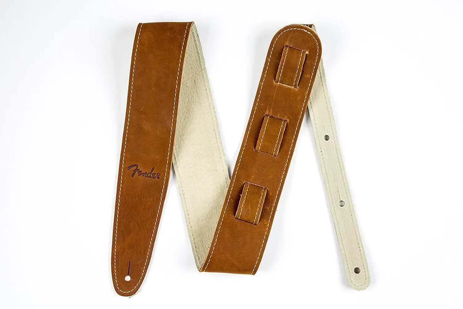 Ремень для гитары Fender Ball Glove Guitar Strap with Baseball Glove Leather Brown