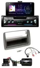 Pioneer USB Lenkrad Bluetooth DAB Autoradio für Fiat Panda 04-10 169 grau