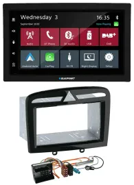 Blaupunkt 2DIN MP3 USB Bluetooth DAB Autoradio für Peugeot 308 SW CC 09-14 schwa