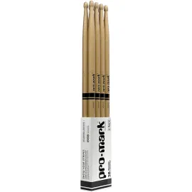 Promark Classic Forward Hickory Oval Wood Tip 4 Pack 2B Wood