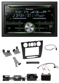 Pioneer Bluetooth Lenkrad DAB 2DIN USB CD Autoradio für BMW 1er PDC man. Klima E