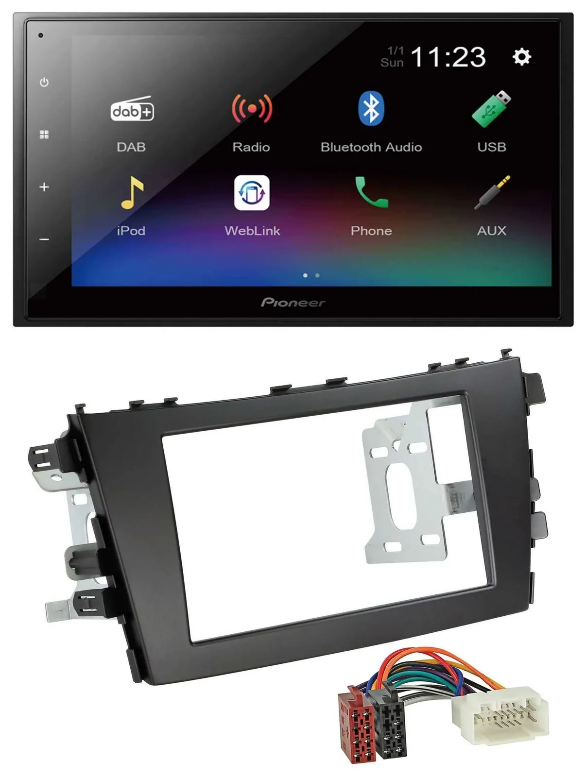 Автомагнитола для Suzuki Celerio LF Pioneer 2-DIN, Bluetooth, USB, DAB, MP3