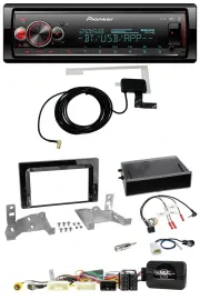 Автомагнитола для Toyota Aygo Pioneer Bluetooth DAB USB поддержка кнопок на руле черный глянец