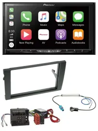 Pioneer 2DIN MP3 USB DAB DVD Bluetooth Autoradio für Audi A4 B7 04-08 Aktivsyste