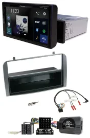 Pioneer DAB Lenkrad Bluetooth USB Autoradio für Alfa 147 GT 07-10 anthrazit Abla