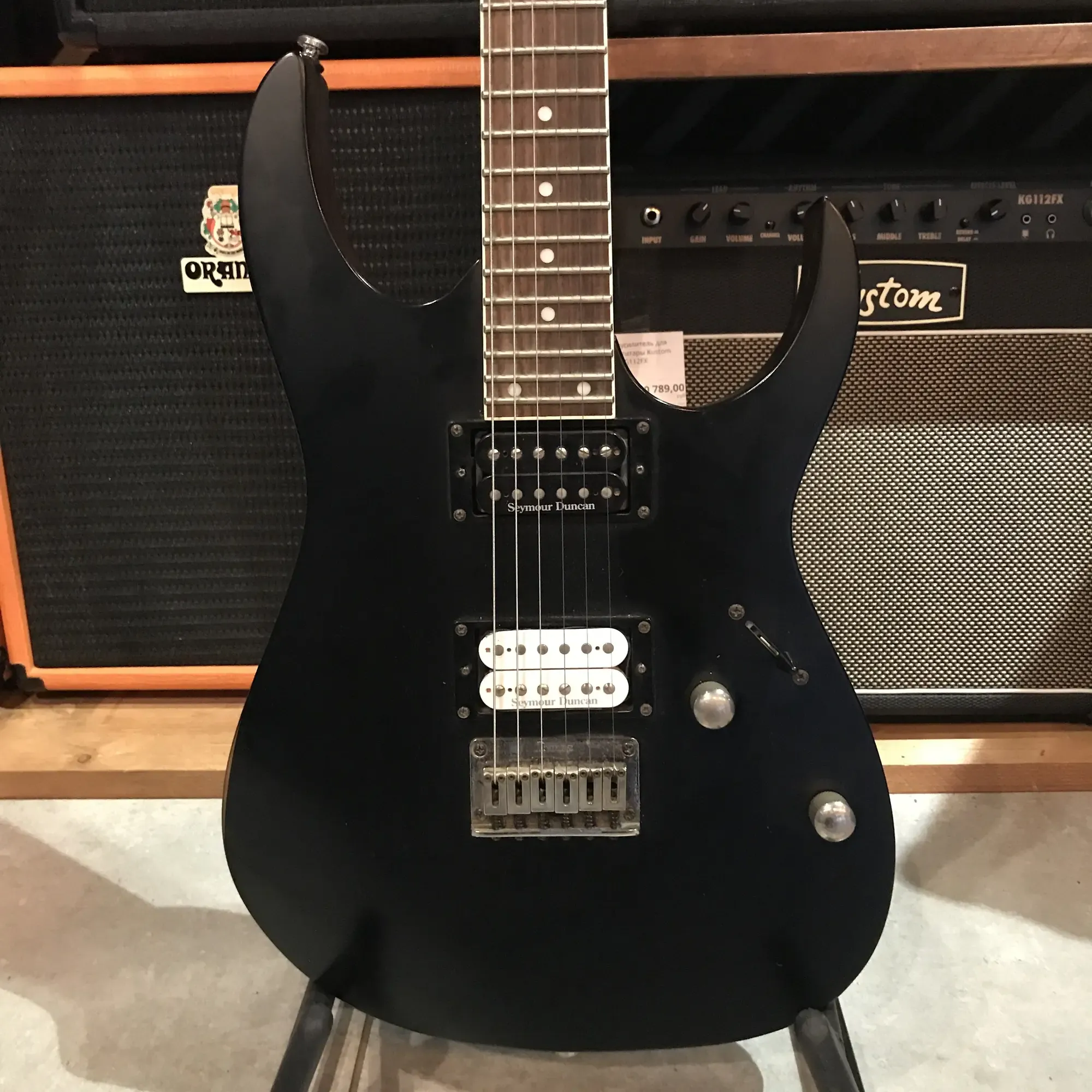 Электрогитара Ibanez RG321 Satin Black HH Seymour Duncan w/gigbag Korea 2004