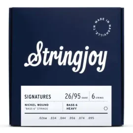 Stringjoy Balanced Nickel Wound Bass VI Strings - Heavy 26-95