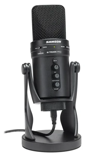 SAMSON G-Track Pro Studio USB Condenser Microphone Mic+Built in Audio Interface
