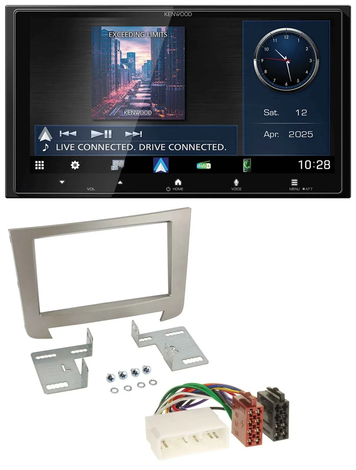 Kenwood Bluetooth 2DIN USB DAB MP3 Autoradio für SSangYong Rexton ab 2013