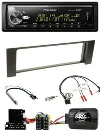 Pioneer Bluetooth USB DAB Lenkrad Autoradio für Audi A4 2000-2004 ISO