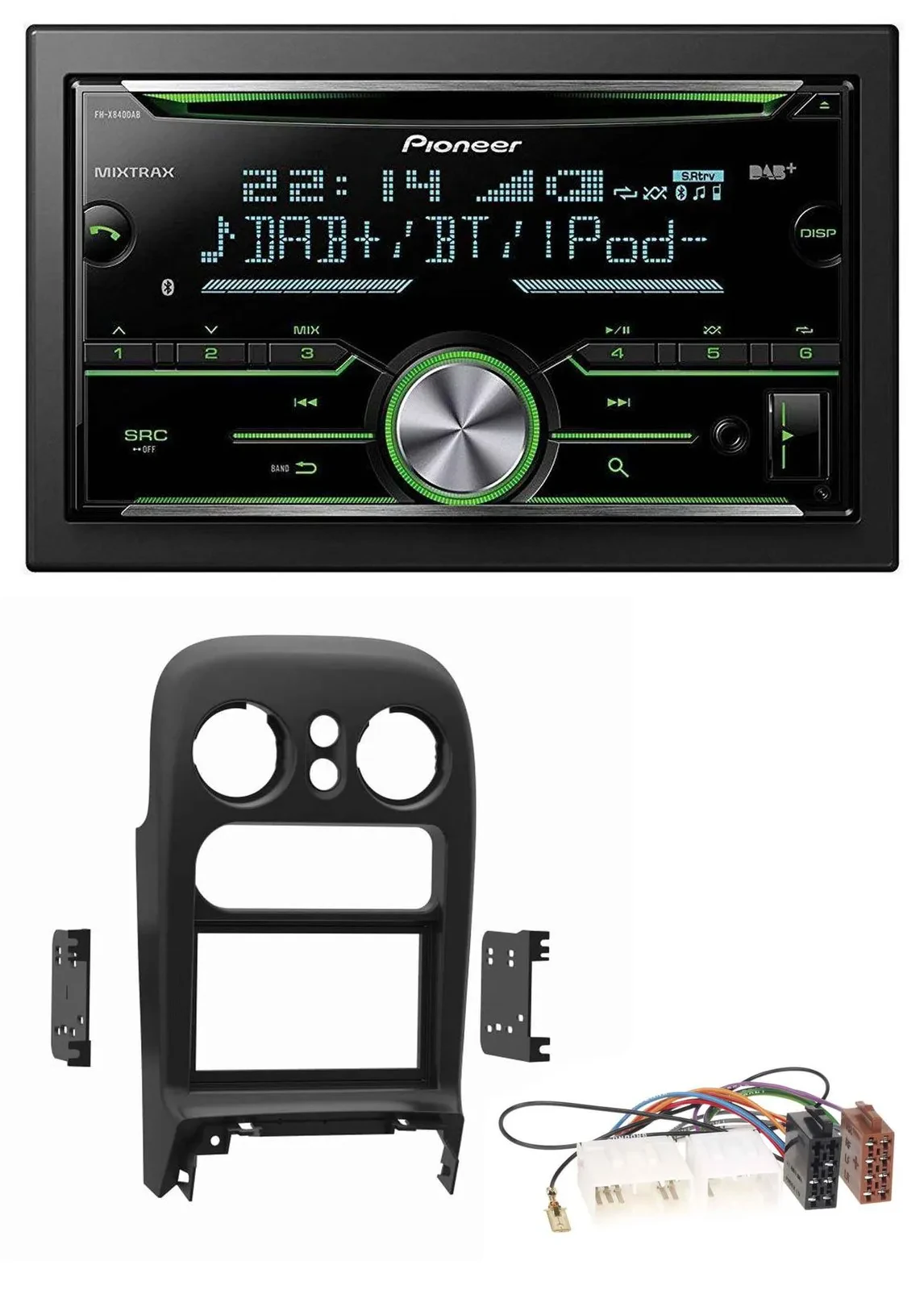 Автомагнитола для Mazda MX-5 (1994–1997) Pioneer 2DIN, Bluetooth, DAB, USB, CD, MP3