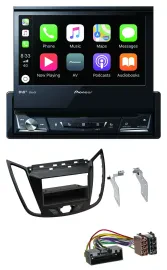 Pioneer DVD Bluetooth DAB USB MP3 Autoradio für Ford C-Max Kuga matt schwarz