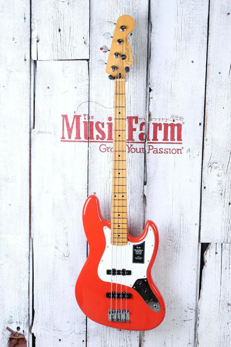 Бас-гитара Fender Player II Jazz Bass Coral Red