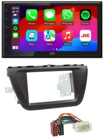 JVC Bluetooth USB MP3 2DIN DAB Autoradio für Suzuki SX4 (ab 2013)