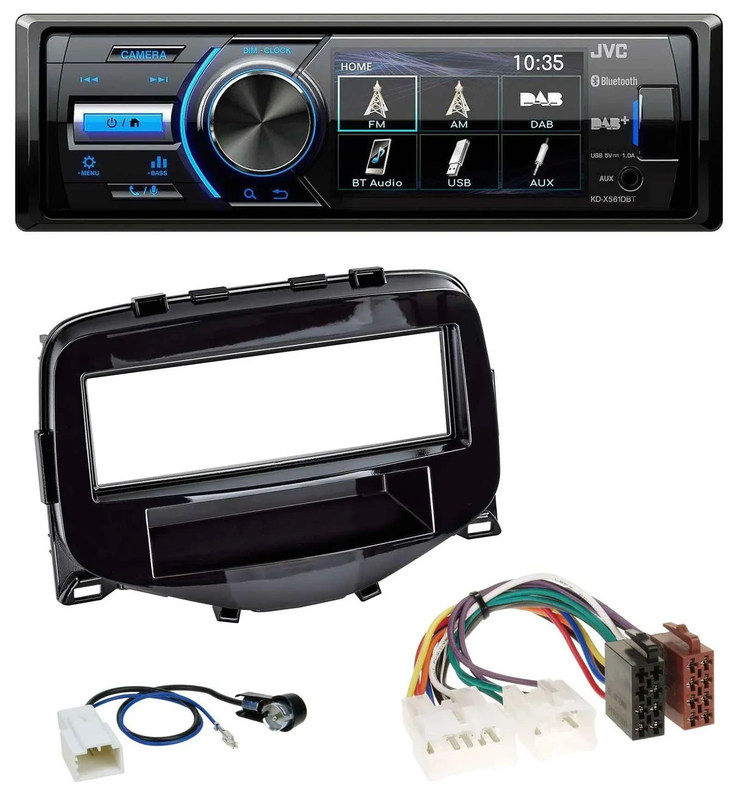 JVC Bluetooth MP3 USB DAB Autoradio für Toyota Aygo (2014-2021)