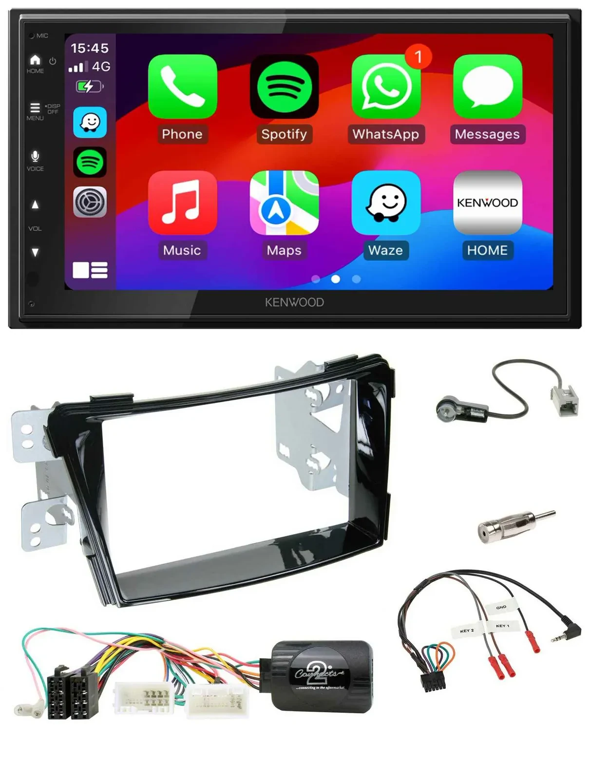 Автомагнитола Kenwood 2DIN USB DAB Bluetooth для Hyundai i40 (с 2011)