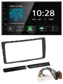 Kenwood Bluetooth MP3 DAB USB 2DIN Autoradio für Toyota Hilux (ab 2011)