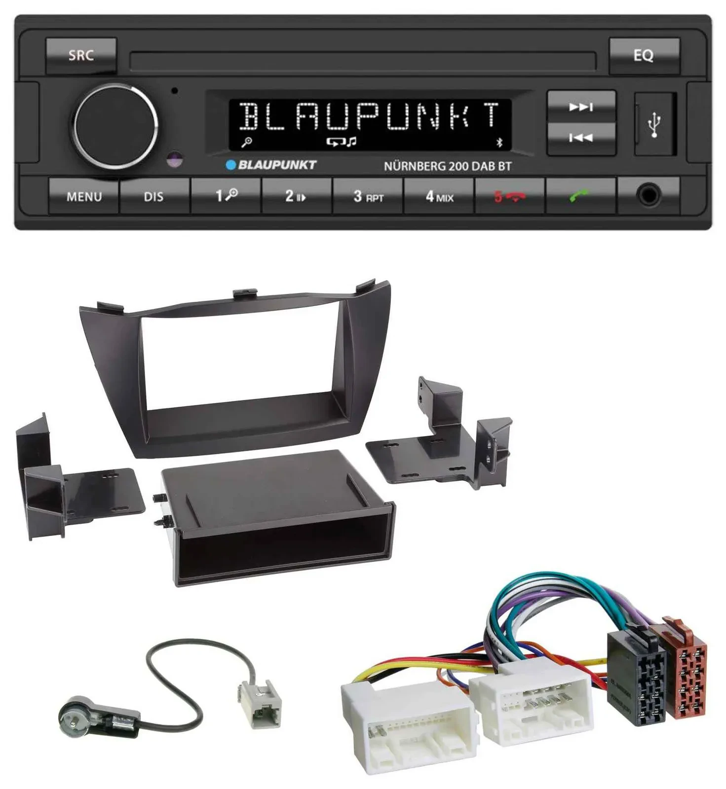 Автомагнитола для Hyundai Tucson (2010–2015) Blaupunkt USB, DAB, MP3, Bluetooth