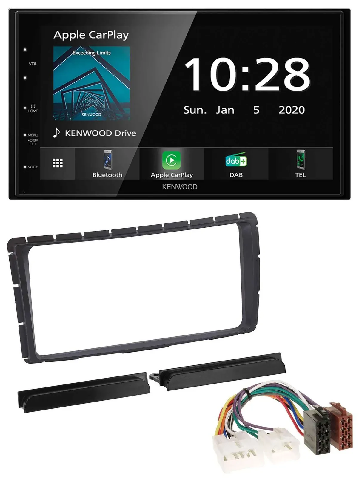 Kenwood Bluetooth MP3 DAB USB 2DIN Autoradio für Toyota Hilux (ab 2011)