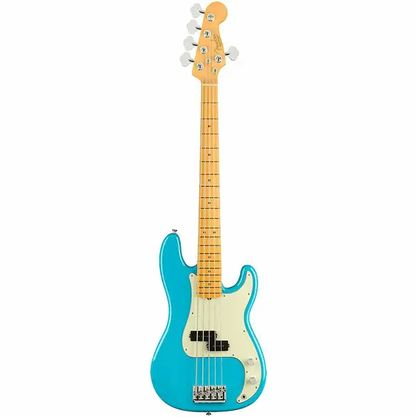 Бас-гитара Fender American Professional II Precision Bass V Maple FB Miami Blue