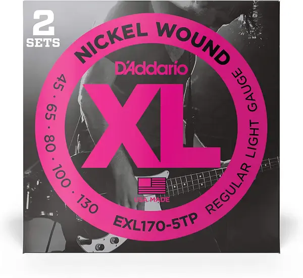 Струны для бас-гитары D'Addario EXL170-5TP 2sets 45-130