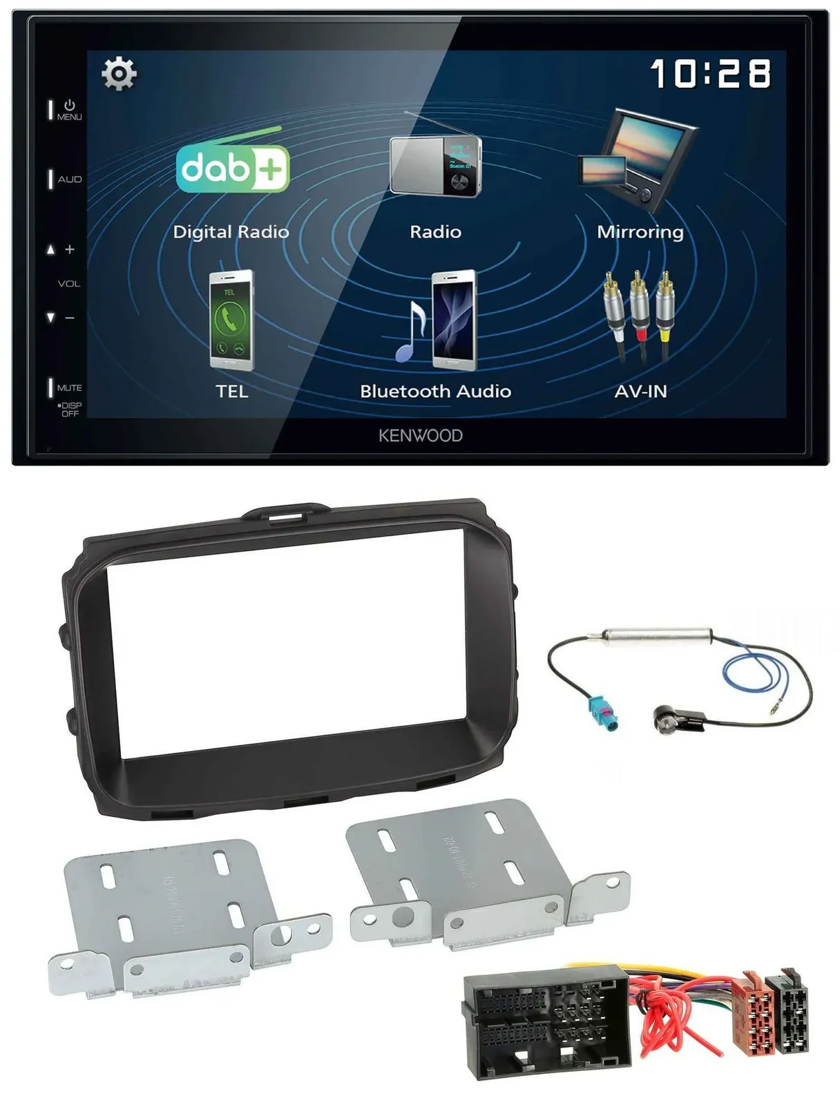 Автомагнитола для Alfa Giulietta 940 Kenwood 2 DIN, Bluetooth, USB, DAB, MP3