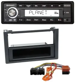 Continental USB 1DIN AUX DAB MP3 Autoradio für Saab 9.3 (ab 2006)