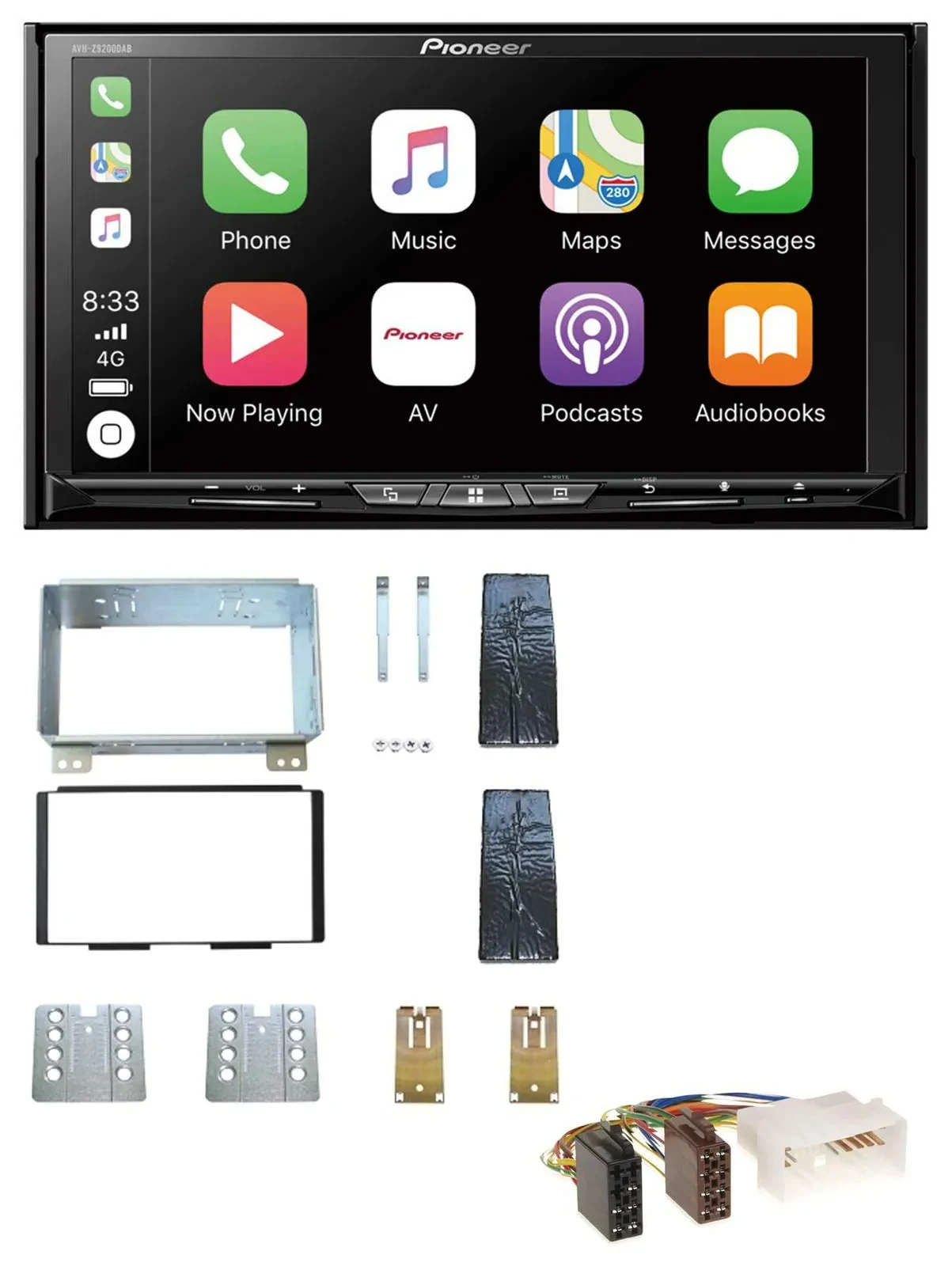 Pioneer 2DIN MP3 USB DAB DVD Bluetooth Autoradio für Kia Carnival II VQ 06-11