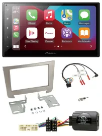 Pioneer USB Lenkrad DAB 2DIN Bluetooth Autoradio für SSangYong Rexton Telefontas