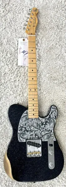 Электрогитара Fender Esquire Brad Paisley Signature Limited Edition Black Sparkle с чехлом