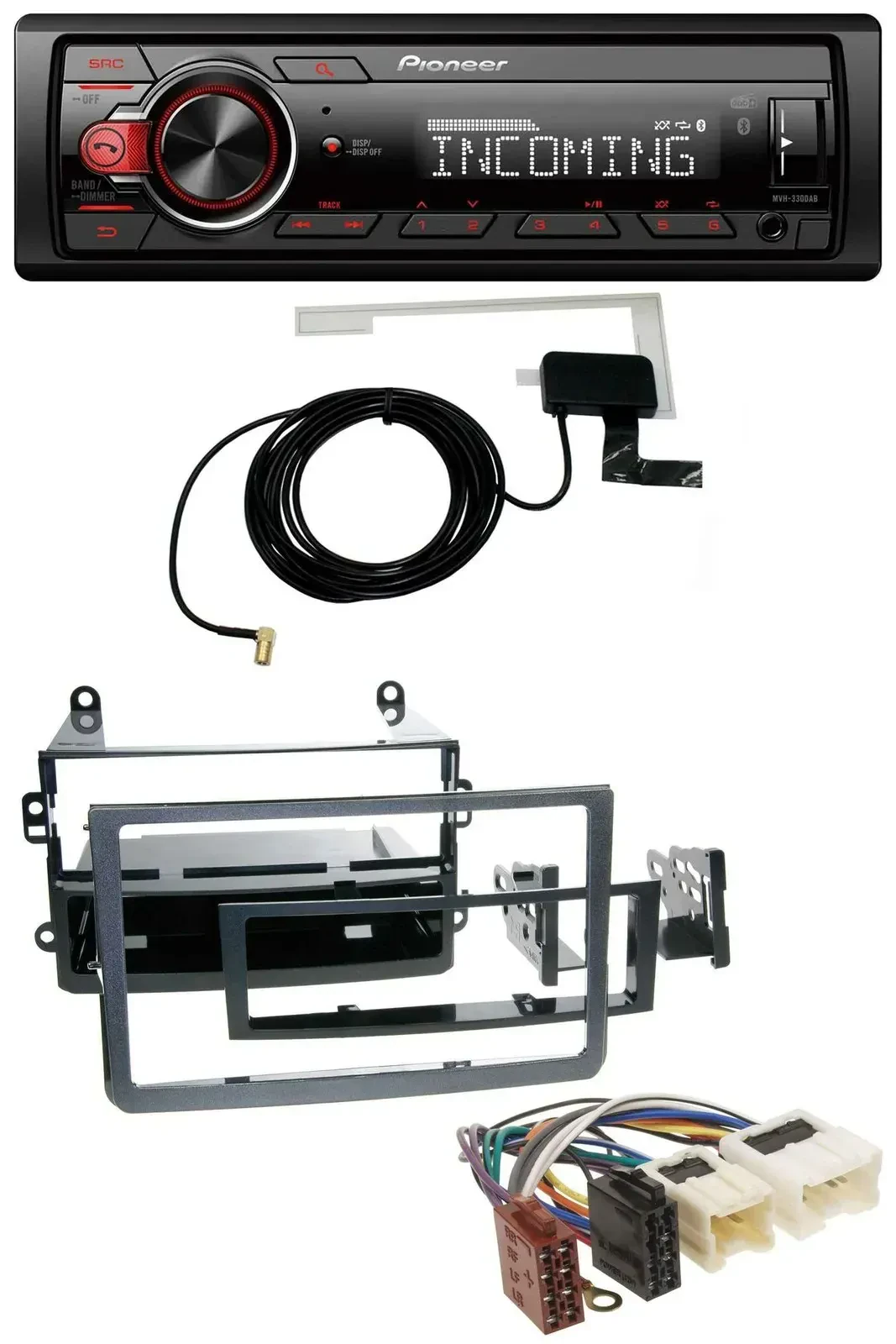 Автомагнитола для Nissan 350Z (с 2006) Pioneer DAB, Bluetooth, USB, MP3