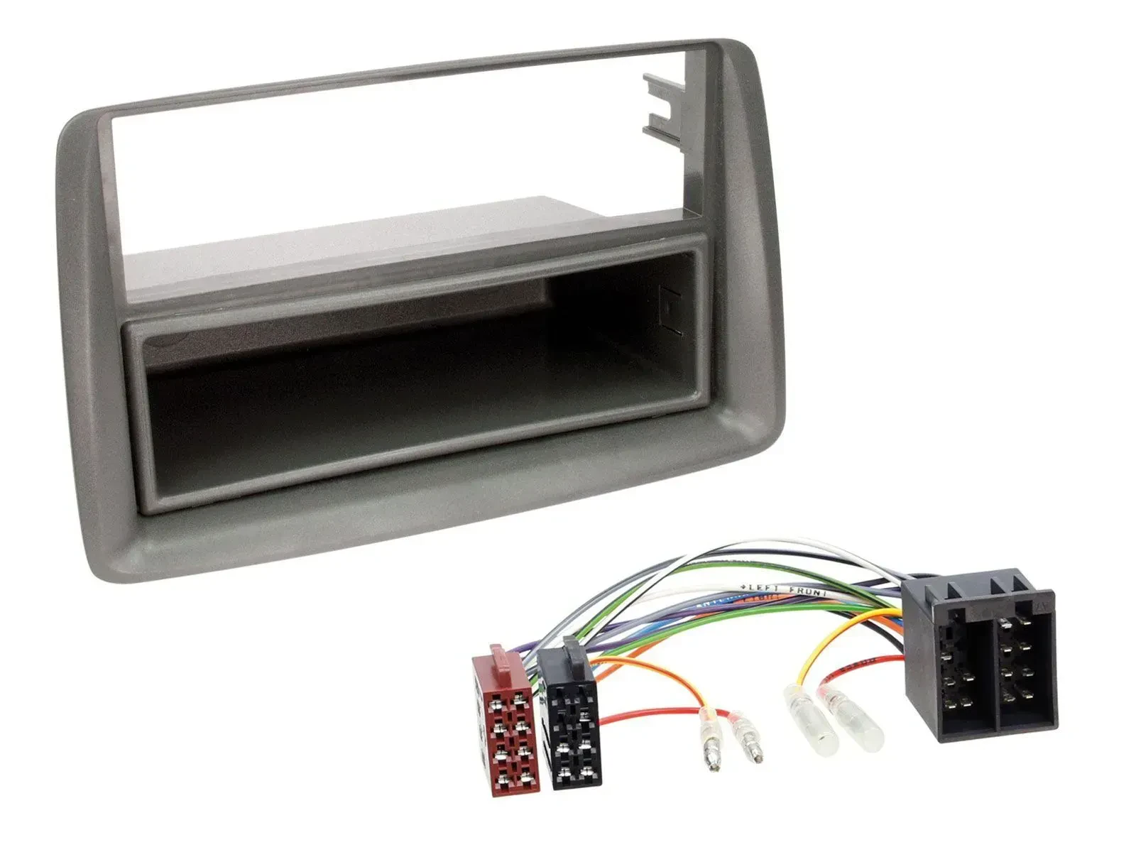 Radioeinbauset DIN Autoradio für Fiat Panda (169 2003-2012) grau