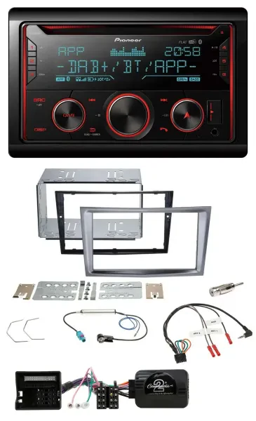 Pioneer 2DIN DAB Lenkrad Bluetooth USB CD Autoradio für Opel Antara Astra H Zafi