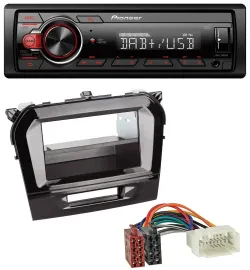 Pioneer MP3 1DIN DAB USB AUX Autoradio für Suzuki Vitara (ab 2015)