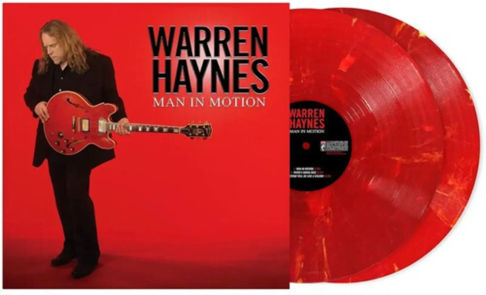 Виниловая пластинка Warren Haynes – Man in Motion, красный мраморный винил (Релиз 2011)