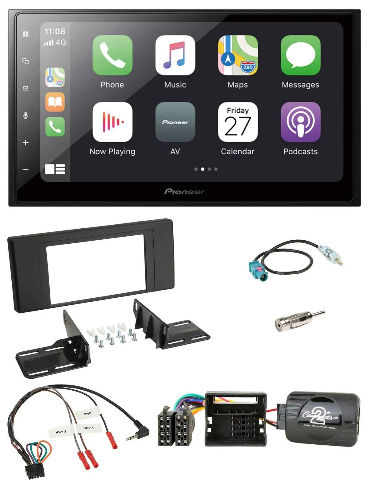 Автомагнитола для Land Rover Range Rover Vogue Pioneer 2DIN Bluetooth DAB USB