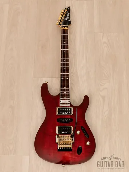 Электрогитара Ibanez S540FM S Series HSH Cherry Wine Japan 1993