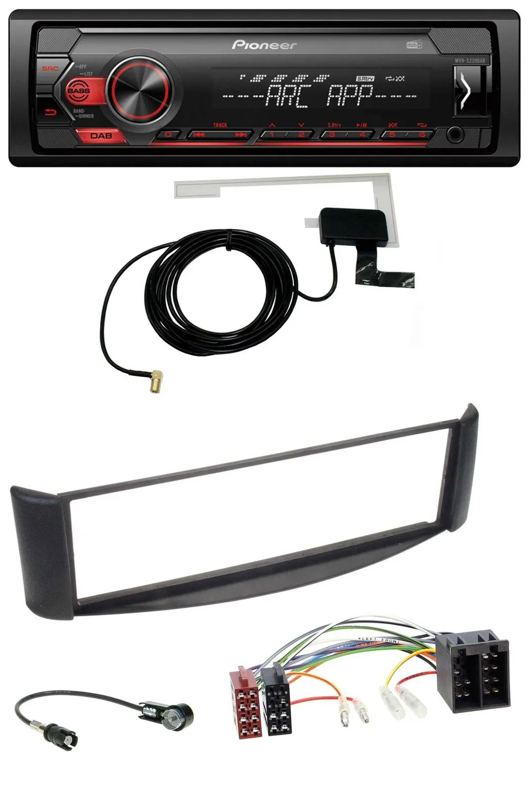 Автомагнитола для Smart ForTwo (1998–2007) Pioneer 1 DIN USB DAB MP3 AUX