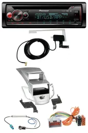 Pioneer DAB CD MP3 USB Bluetooth Autoradio für Ford Fiesta Display 08-10 silber